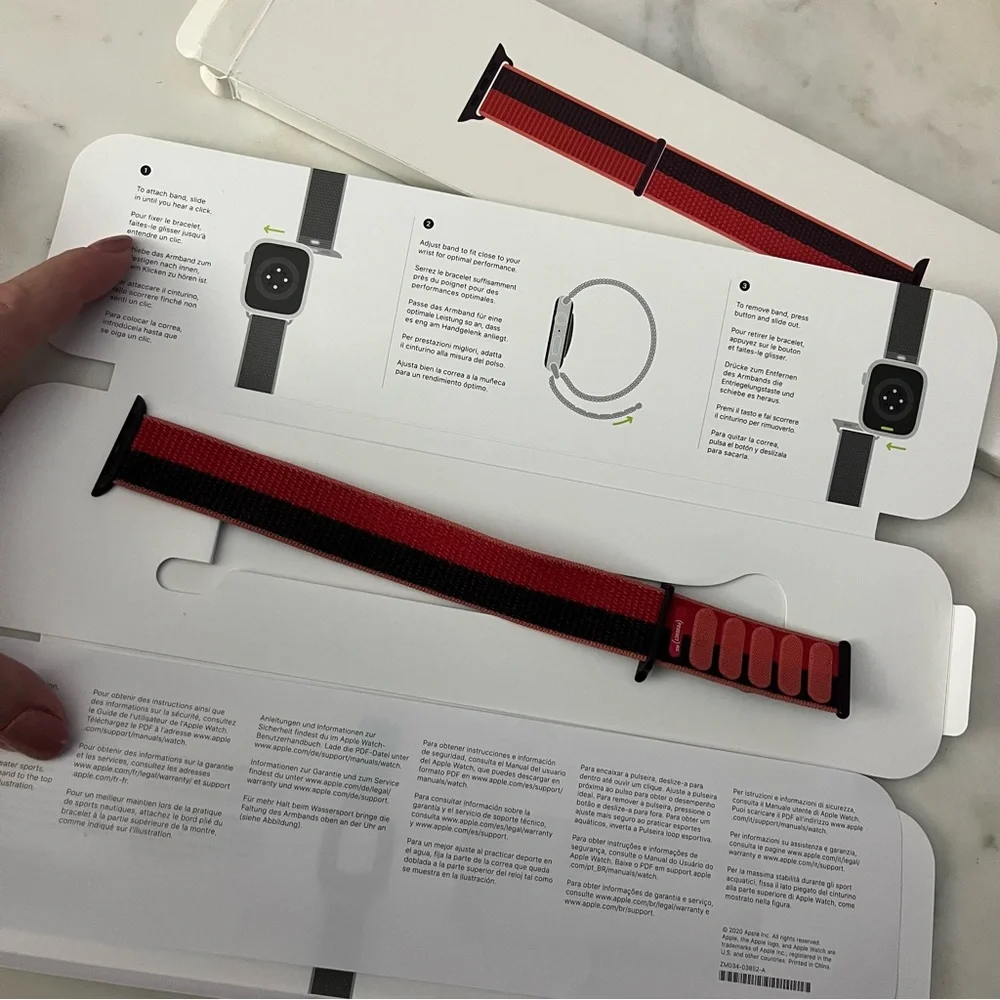 💕 Like 🆕 Apple 41mm Watch Series 7 Product Red Sport Loop band